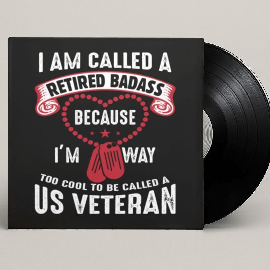 US Veteran Humor Retired Soldier Custom Vinyl Record Sleeves