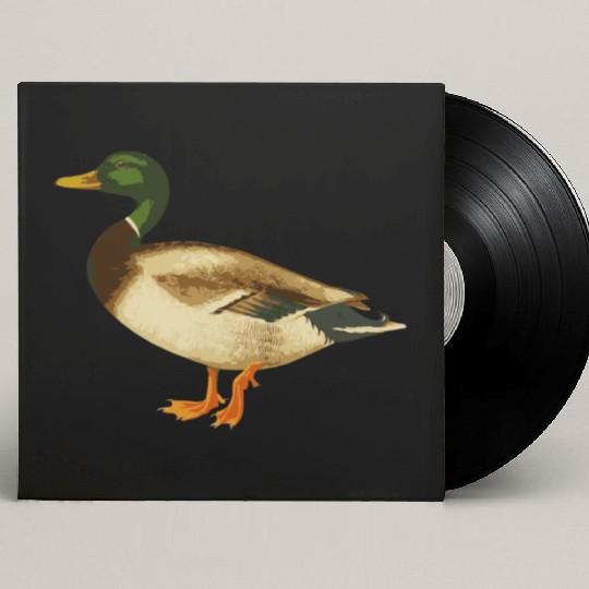 Mallard Duck Cute Duck Wild Duck Lover Custom Vinyl Record Sleeves