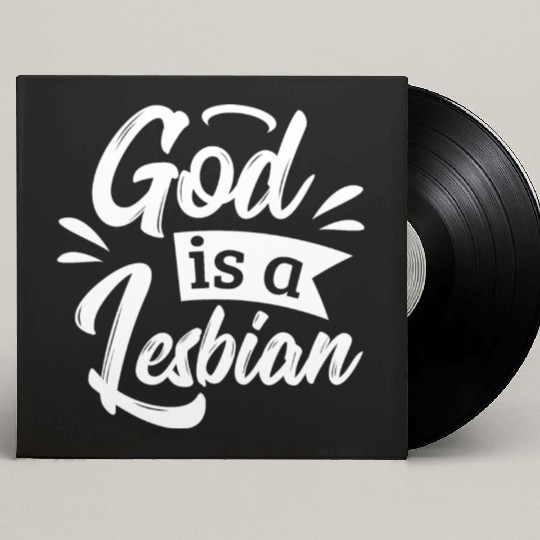 LGBT Gay Pride Lesbian God is a Lesbian white Custom Vinyl Record Sleeves