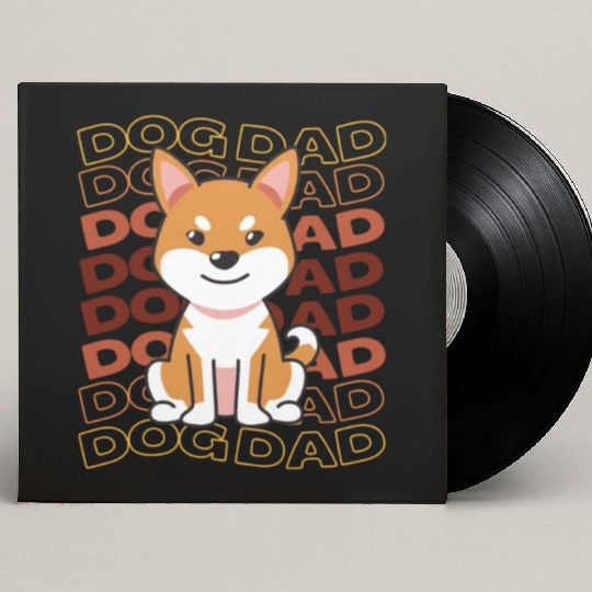 Dog Dad Custom Vinyl Record Sleeves