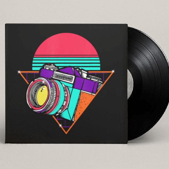 Retro Photography Day Gift Camera Photographer Custom Vinyl Record Sleeves