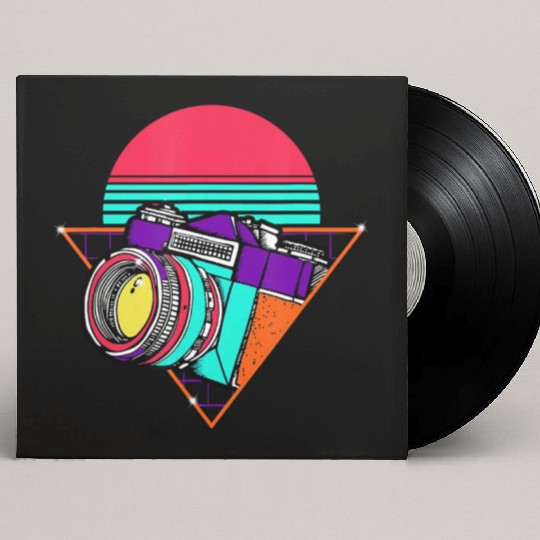 Retro Photography Day Gift Camera Photographer Custom Vinyl Record Sleeves