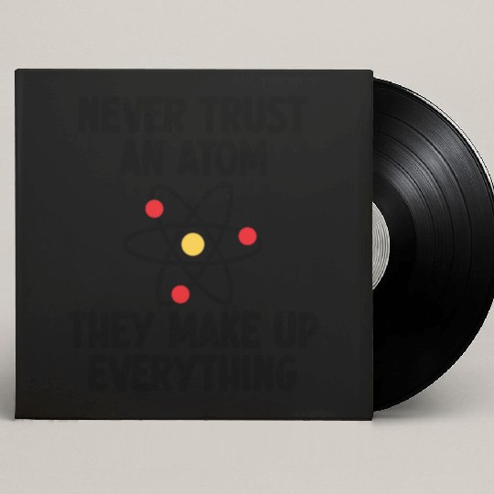 Never Trust An Atom. They Make Up Everything. Custom Vinyl Record Sleeves