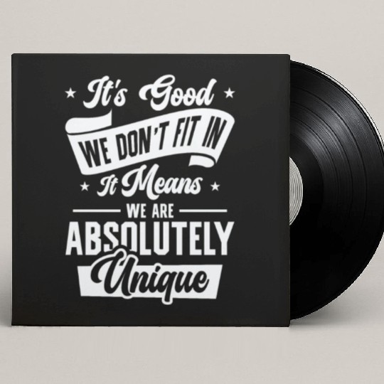 Positivity Misfits Poets Poetry Unique Uniqueness Custom Vinyl Record Sleeves