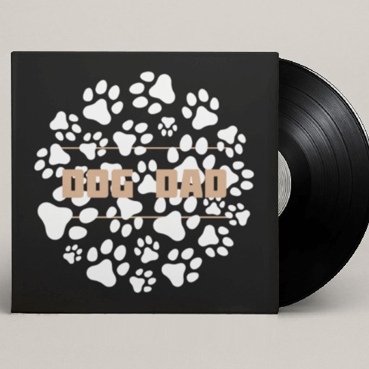 Dog dad, Gift for dog dad, Best dog dad ever Custom Vinyl Record Sleeves