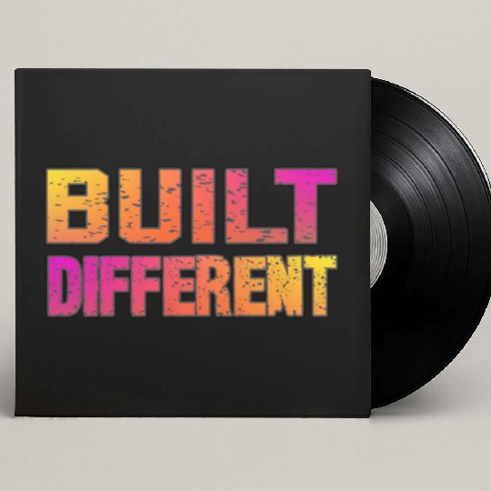 Built Different On Another Level Funny Gaming Custom Vinyl Record Sleeves