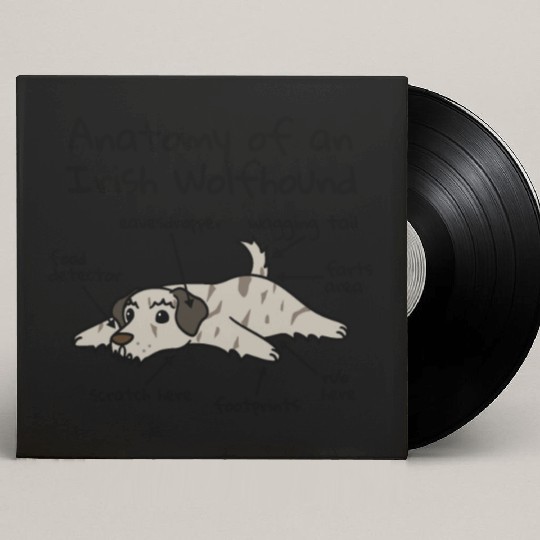 Anatomy Of A Irish Wolfhound Custom Vinyl Record Sleeves
