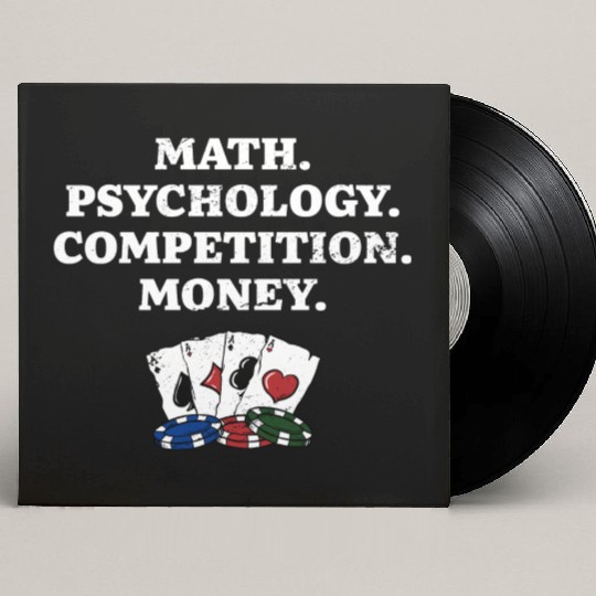 Math Psychology Competition Money Gambler Poker Custom Vinyl Record Sleeves