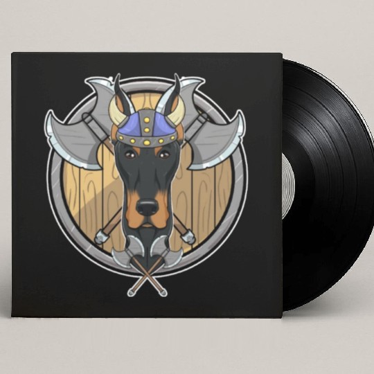 Doberman I Valhalla I Viking Custom Vinyl Record Sleeves