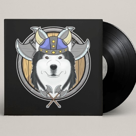 Siberian Husky I Valhalla I Viking Custom Vinyl Record Sleeves