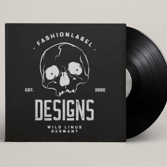 Skull Design by Wild Linus Germany Custom Vinyl Record Sleeves