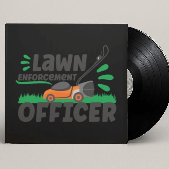 Gardening Plants Gardener lawn mowing Leaf Blower Custom Vinyl Record Sleeves