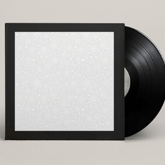 Light Grey Snowflakes Pattern Custom Vinyl Record Sleeves