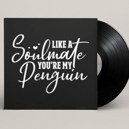 Like A Soulmate You're My Penguin Custom Vinyl Record Sleeves