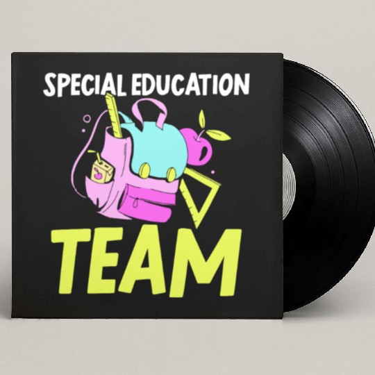 Special Education Team Sped Teacher Awareness Custom Vinyl Record Sleeves