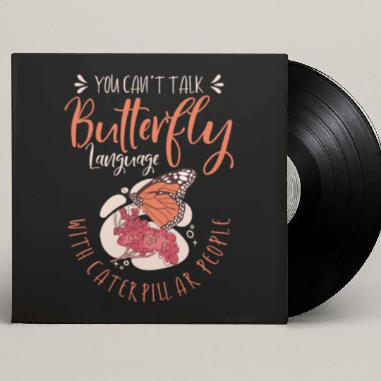 Celestial Art Butterfly Talking Mystical Insect Custom Vinyl Record Sleeves