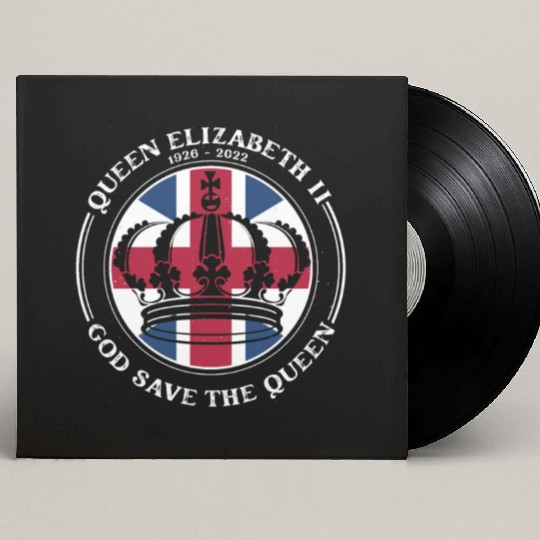 UK British Queen Elizabeth II God Save The Queen Custom Vinyl Record Sleeves