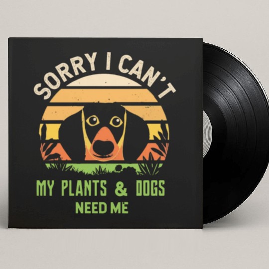 Garden, Gardener, Plants and Dogs Custom Vinyl Record Sleeves