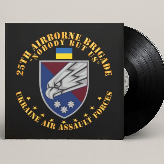 Ukraine 25th Airborne Brigade Nobody but Us X 300 Custom Vinyl Record Sleeves