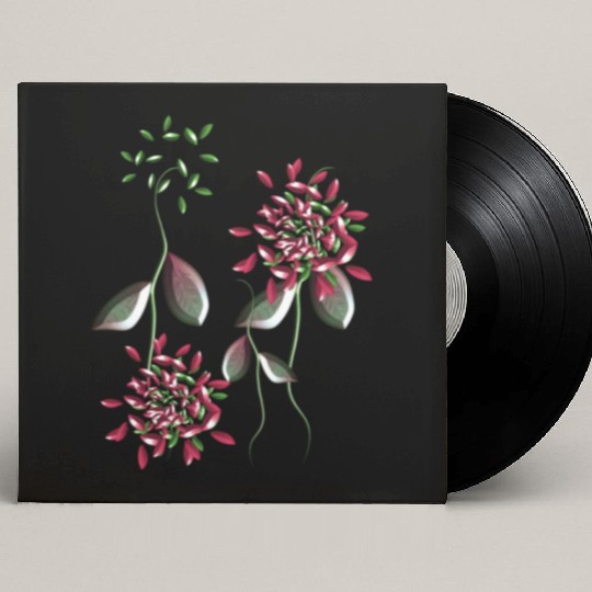 abstract plants nature flowers Custom Vinyl Record Sleeves