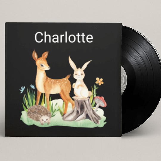 Animal deer rabbit hedgehog Charlotte Custom Vinyl Record Sleeves