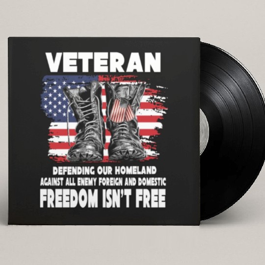 VETERAN PROTECTING AT HOME FREEDOM ISNT FREE Custom Vinyl Record Sleeves