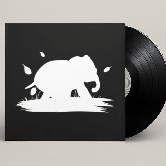 Nature animal elephant icon Custom Vinyl Record Sleeves