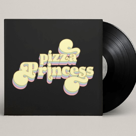 Pizza Princess Woman Pizza Food Girl Foodie Custom Vinyl Record Sleeves