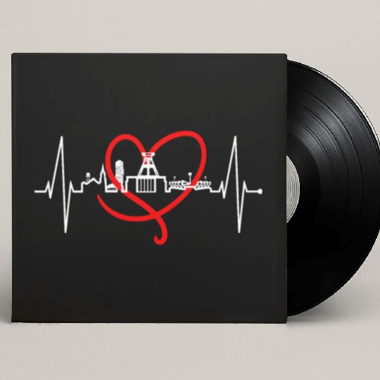 Bochum Skyline Heartbeat Ruhrpott Germany Lover Custom Vinyl Record Sleeves