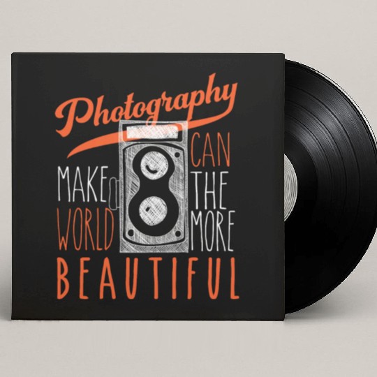 Photography Photographer Camera Custom Vinyl Record Sleeves