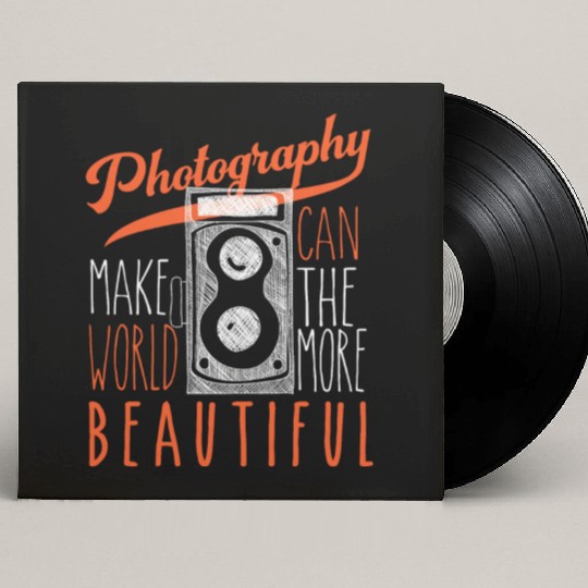 Photography Photographer Camera Custom Vinyl Record Sleeves