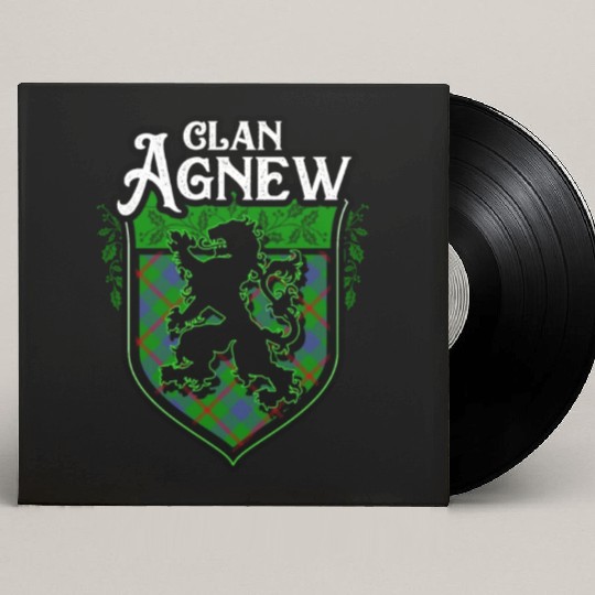 Clan Agnew Scottish Tartan Rampant Lion Celtic Custom Vinyl Record Sleeves