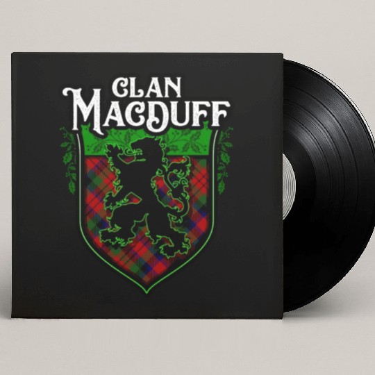 Clan MacDuff Scottish Tartan Rampant Lion Celtic Custom Vinyl Record Sleeves