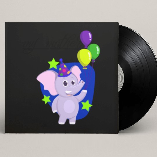 Mama Elephant Custom Vinyl Record Sleeves Cute Classic