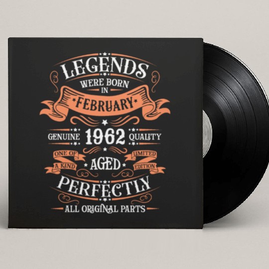 February 1962| February 1962 anniversary 1962 Custom Vinyl Record Sleeves
