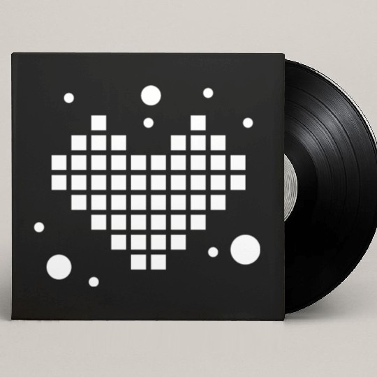 Pixel Heart For Computer Scientists And Computer F Custom Vinyl Record Sleeves