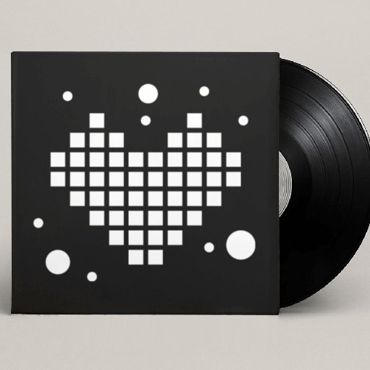 Pixel Heart For Computer Scientists And Computer F Custom Vinyl Record Sleeves