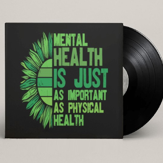 You Are Not Alone Mental Health Awareness Custom Vinyl Record Sleeves