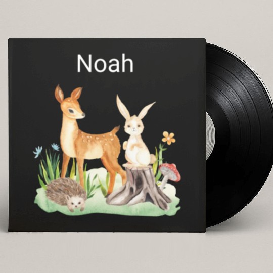 Animal deer rabbit hedgehog Noah Custom Vinyl Record Sleeves
