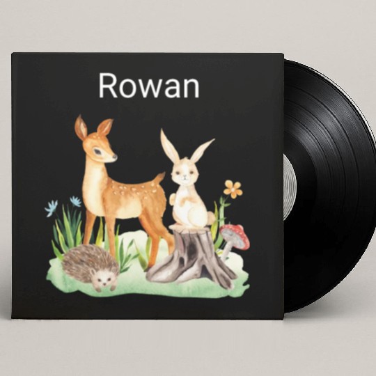 Animal deer rabbit hedgehog Rowan Custom Vinyl Record Sleeves