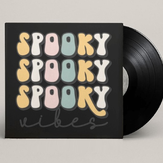 Spooky Vibes Groovy Halloween Trick Or Treat Custom Vinyl Record Sleeves