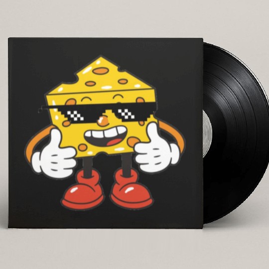 thug life cheese Custom Vinyl Record Sleeves