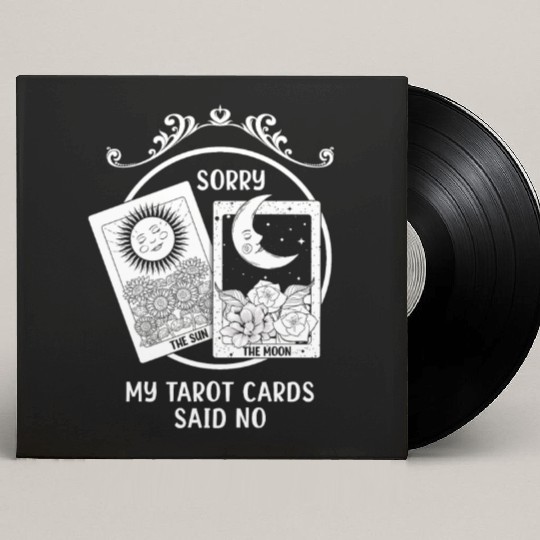 Moon Sun Tarot Card Said No Halloween Custom Vinyl Record Sleeves