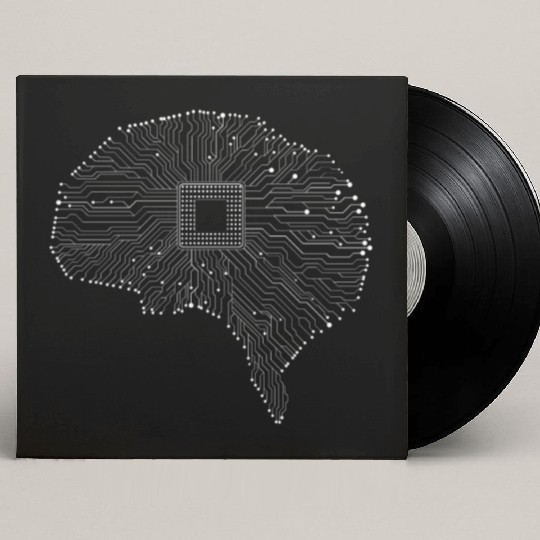Computer Circuit Board Brain Electrician Engineer Custom Vinyl Record Sleeves