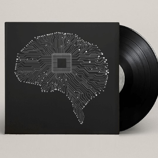 Computer Circuit Board Brain Electrician Engineer Custom Vinyl Record Sleeves