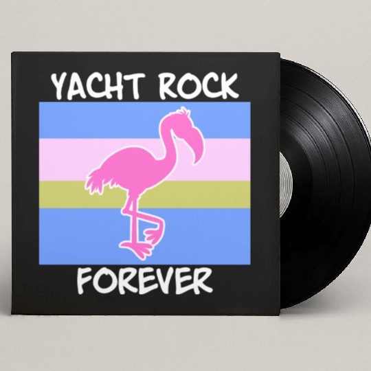 Yacht Rock Forever Custom Vinyl Record Sleeves 80s Style flamingo
