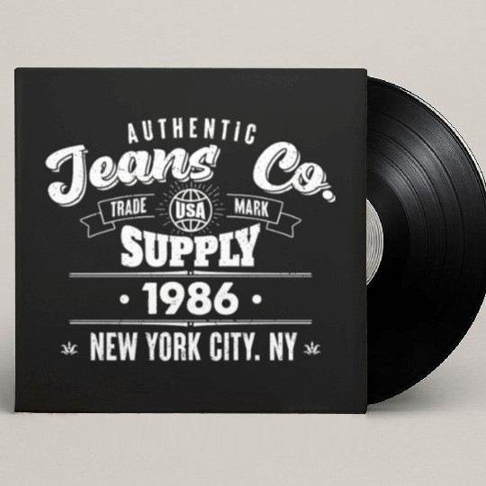 New York City Born In 1986 Vintage Birthday Custom Vinyl Record Sleeves
