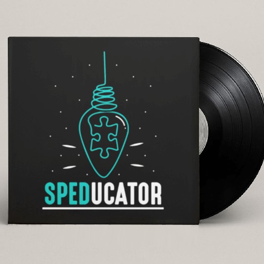 Speducator Special Education Cute Sped Teacher Custom Vinyl Record Sleeves