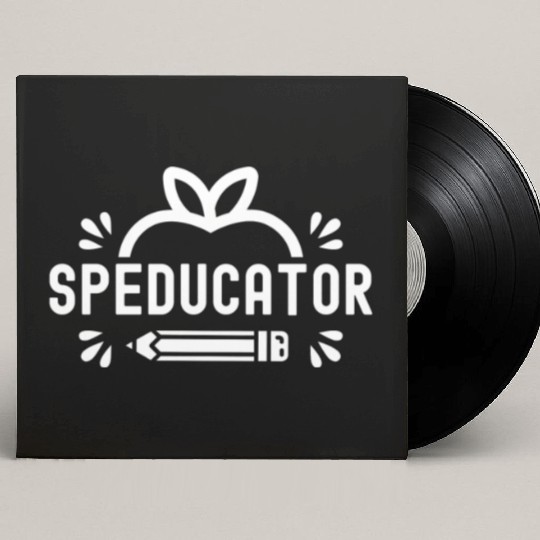 Speducator Cute Sped Special Education Teacher Custom Vinyl Record Sleeves