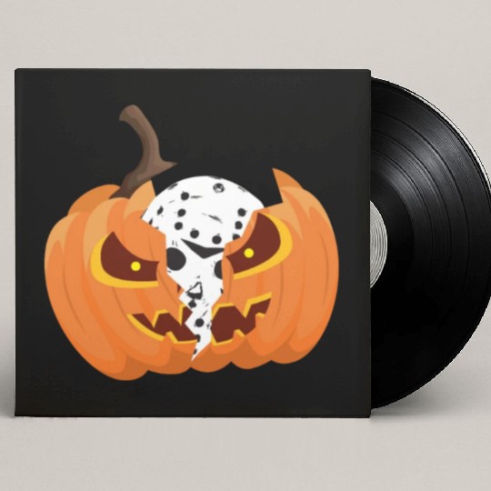 Pumkin Halloween party Jason hokey mask Friday Custom Vinyl Record Sleeves